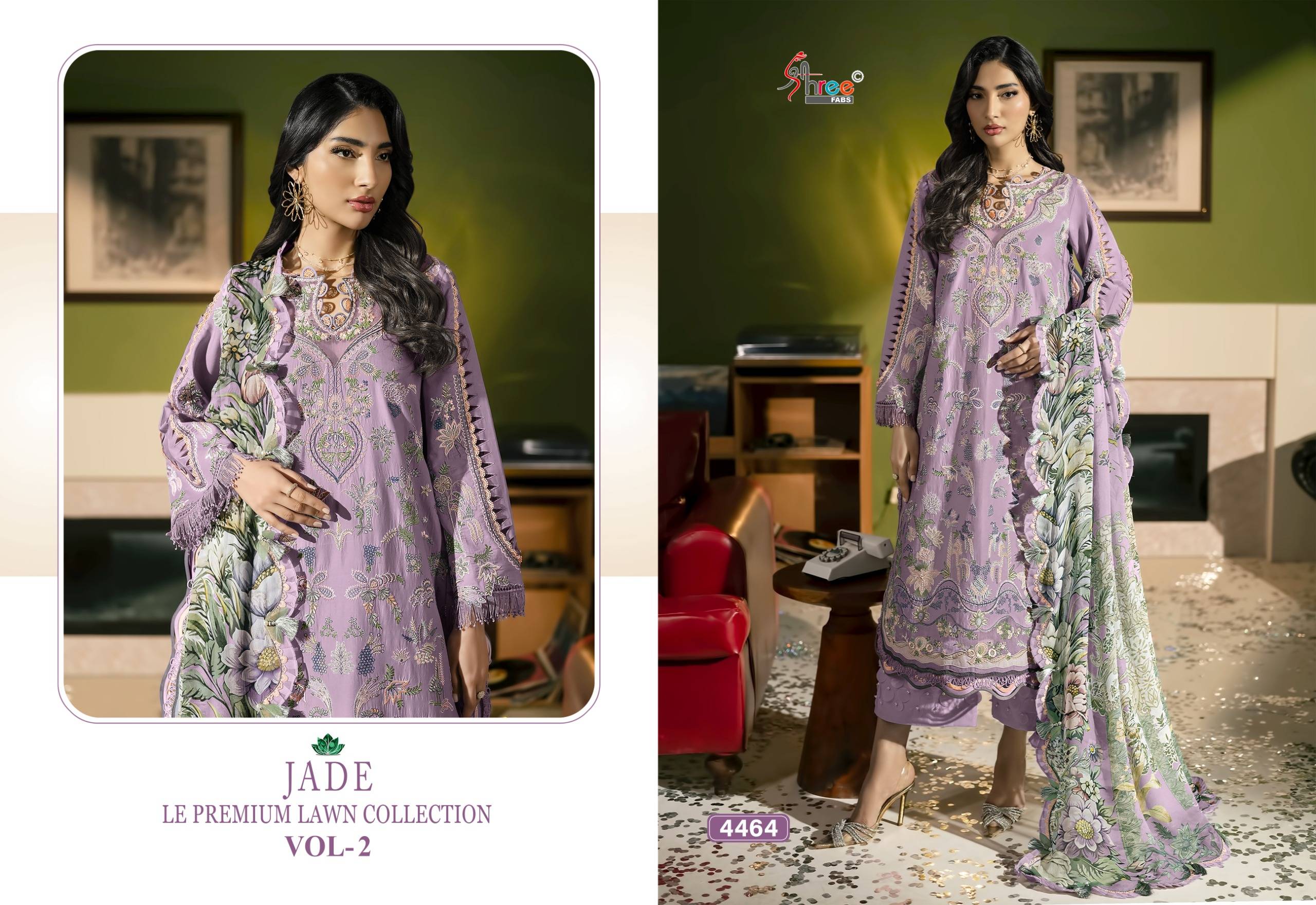 JADE LE PREMIUM LAWN COLLECTION VOL-02 By Shree fabs Beautiful Pakistani Suits Colorful Stylish Fancy Ethnic Wear Cotton Dresses At Wholesale Price